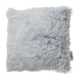 Dip-Dye Plush Faux Fur Throw Pillow 16in