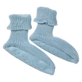 Ladies Knit Sweater Bootie Slipper Socks