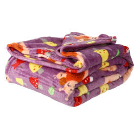 Cute Printed Plush Blanket 50in x 60in