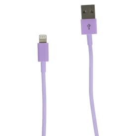 6ft 8-Pin To USB-A Charging Cable - Purple