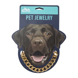 Gold Chain Pet Jewelry - Medium
