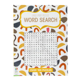 Large Print Puzzles Book With 100+ Word Search Puzzles