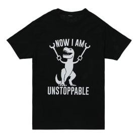 Now I Am Unstoppable T-Rex Graphic T-Shirt