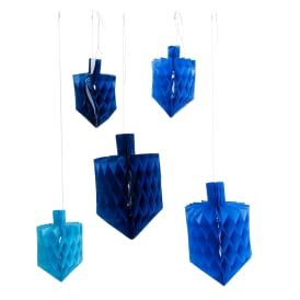 Hanging Dreidel Honeycombs 5-Count