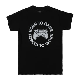 'Born To Game, Forced To Work' Graphic Tee