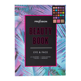 Profusion Eye & Face Beauty Book 28-Piece Makeup Palette - Neon Palms