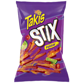 Takis Stix Fuego Corn Sticks, Hot Chili Pepper And Lime Artificially Flavored, 9.9oz Bag