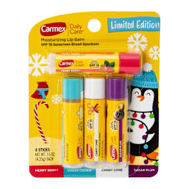 Limited Edition Carmex® Daily Care® Holiday Lip Balm Spf 4-Pack