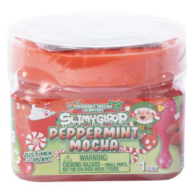 Slimygloop® Holiday Scented Premade Slime - Peppermint Mocha