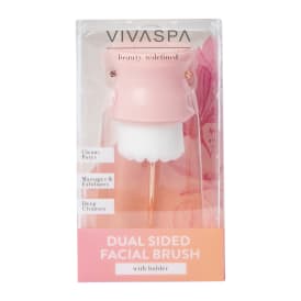 Dual Sided Facial Brush With Holder