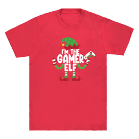 Gamer Elf Family Christmas Graphic Tee