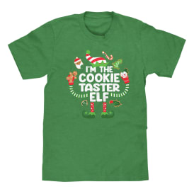 Cookie Elf Family Christmas Graphic Tee