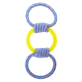 3-Ring Rope Tug Dog Toy