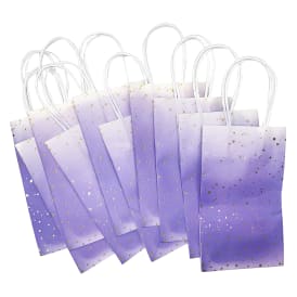 10-Pack Small Kraft Gift Bags 8.35in x 5.2in