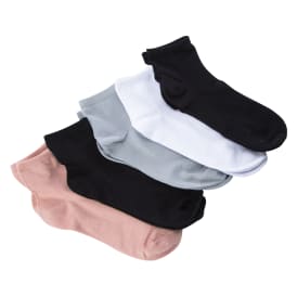 Ladies Super Soft Quarter Crew Socks 5-Pack