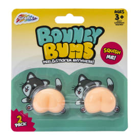 Bouncy Bums Peel & Stick Squishies 2-Pack