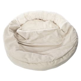 Corduroy Canopy Round Pet Bed 30in