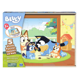 Bluey™ Wood Puzzles 5-Count