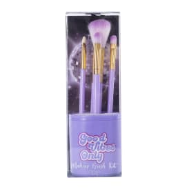 Makeup Brush Set With Holder 6-Piece