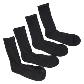 Series-8 Fitness™ Mens Black Performance Crew Socks 4-Pack