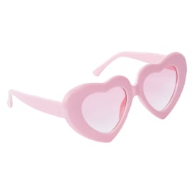 Ladies Plastic Bubble Heart Sunglasses