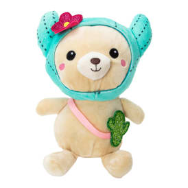 Hooded Crossbody Animal Plush 9in