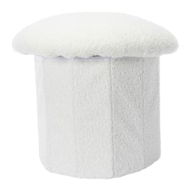Collapsible Mushroom Storage Ottoman 15in x 13in