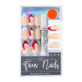 Pretty Woman Holiday Faux Nails 24-Piece Set With Nail Glue