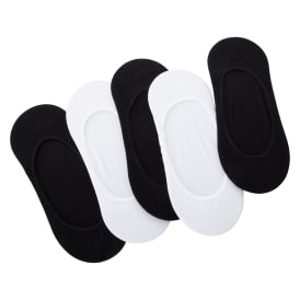 Womens No-Show Liners 5 Pack - Black
