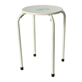 Solid Color Metal Stool 11in x 17in