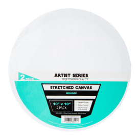 Round Stretched Canvas 2-Pack 10in