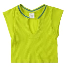 Seamless Ribbed V-Neck Lounge Top
