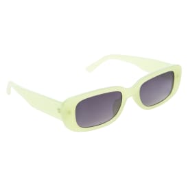 Ladies Plastic Rectangle Sunglasses - Green