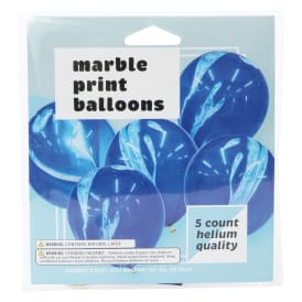Marble Print Balloons 5-Count