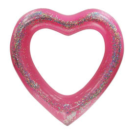 Glitter Heart Inflatable Tube 38.58in x 38.58in