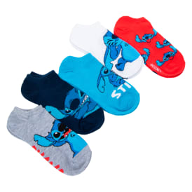 Ladies Disney Stitch Ankle Socks 5-Pack