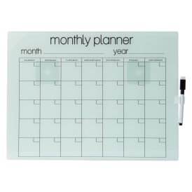 Dry Erase Monthly Planner 16in x 12in