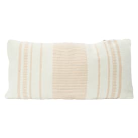 Striped Outdoor Throw Pillow 20in x 10in