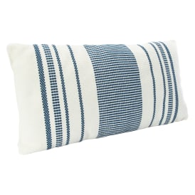 Striped Outdoor Throw Pillow 20in x 10in