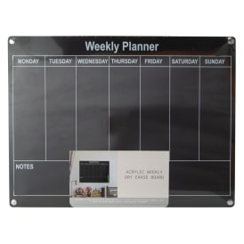 Acrylic Dry Erase Board With Marker 16in x 12in