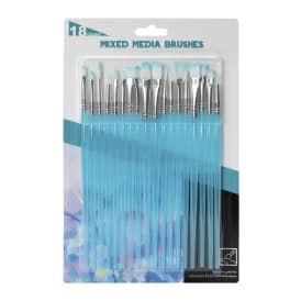 Mixed Media Paint Brushes 18-Count