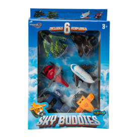 Sky Buddies Pull-Back Toy Airplanes 6-Pack