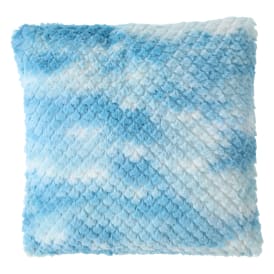 Textured Tie-Dye Flower Throw Pillow 16in x 16in