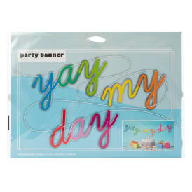'Yay My Day' Party Banner 96in x 7.75in