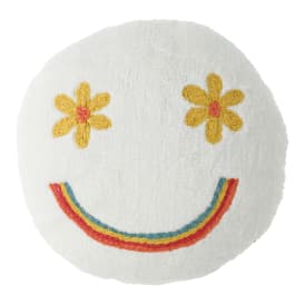 Happy Face Throw Pillow 15in