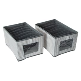 Collapsible Bin With Dividers 2-Pack