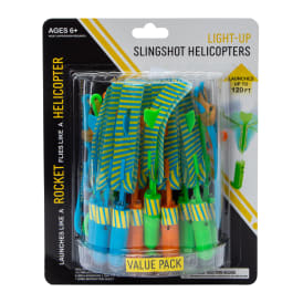 Light-Up Rocket Copters 12-Count