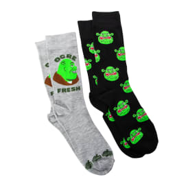 Mens DreamWorks Shrek Crew Socks 2-Pack