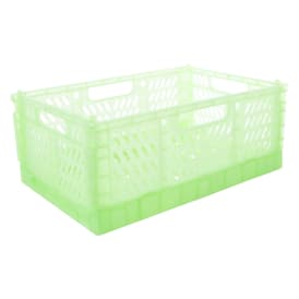 Small Collapsible Glitter Crate 12in x 8in