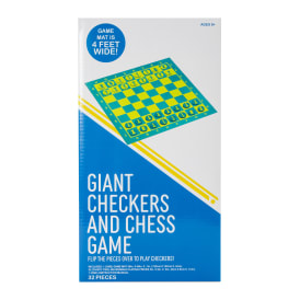 Giant Checkers & Chess Game 4ft